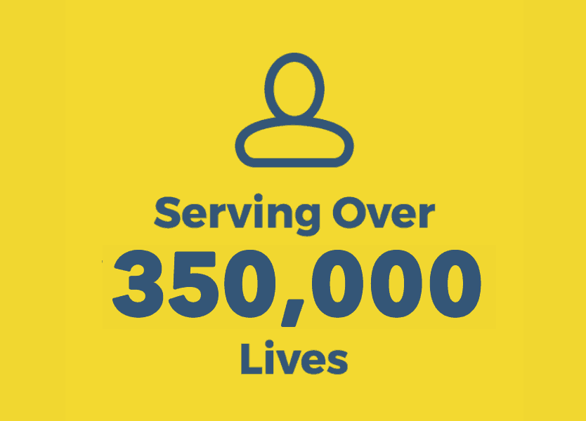 Serving Over 350,000 Lives